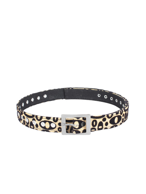 LONDON FASHION hob Women Beige & Black Printed Belt 
LONDON FASHION hob Women Beige & Black Printed Belt