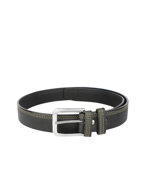 LONDON FASHION hob Men Black Textured Belt