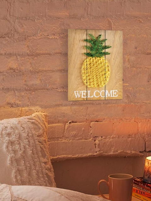Archies Brown & Multicoloured Wooden Wall Art