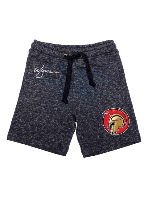 Wear Your Mind Boys Grey Printed Regular Fit Regular Shorts