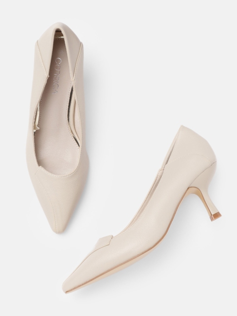 CORSICA Women Beige Solid Pumps