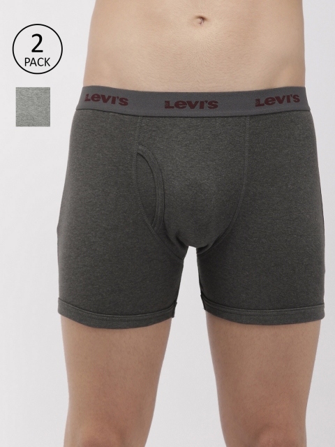 Levis Men Pack of 2 Charcoal Grey & Grey Pure Cotton Trunks BB-100CA-2PK-STYLE-001-182
Levis Men Pack of 2 Charcoal Grey & Grey Pure Cotton Trunks BB-100CA-2PK-STYLE-001-182