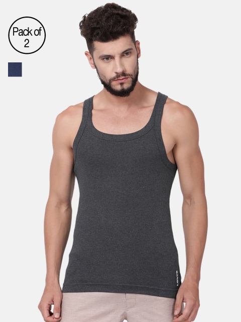 Levis Men Solid Pack Of Two Pure Cotton Innerwear Vests VT-100CA-2PK-STYLE-015-434, Charcoal
Levis Men Solid Pack Of Two Pure Cotton Innerwear Vests VT-100CA-2PK-STYLE-015-434, Charcoal