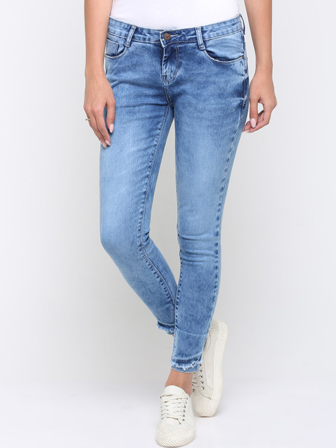 ZHEIA Women Blue Skinny Fit Mid-Rise Clean Look Jeans
ZHEIA Women Blue Skinny Fit Mid-Rise Clean Look Jeans