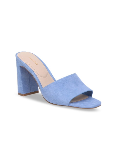 ALDO Women Blue Solid Heels