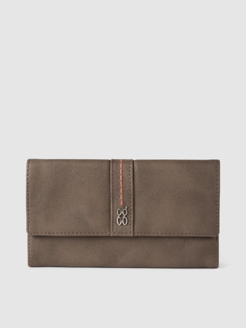 Baggit Women Brown Solid Two Fold Wallet