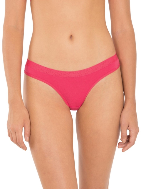 Jockey Women Pink Solid Brazilian Panty