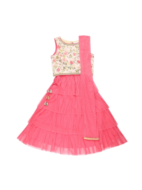 Pantaloons Junior Girls Beige & Pink Printed Ready to Wear Lehenga & Blouse with Dupatta
Pantaloons Junior Girls Beige & Pink Printed Ready to Wear Lehenga & Blouse with Dupatta