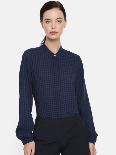 Van Heusen Woman Women Navy & Black Regular Fit Checked Smart Casual Shirt, Navy blue
Van Heusen Woman Women Navy & Black Regular Fit Checked Smart Casual Shirt, Navy blue