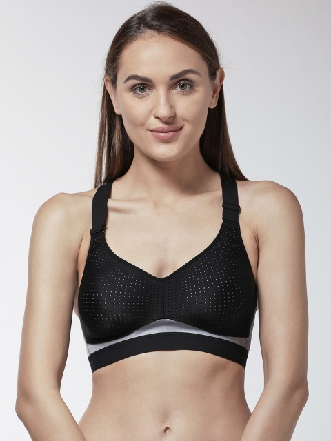 Marks & Spencer Black & Grey Self Design Non-Wired Lightly Padded Sports Bra T336313T
Marks & Spencer Black & Grey Self Design Non-Wired Lightly Padded Sports Bra T336313T