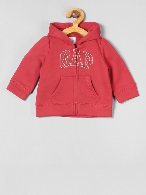 GAP Boys Red Solid Sweatshirt