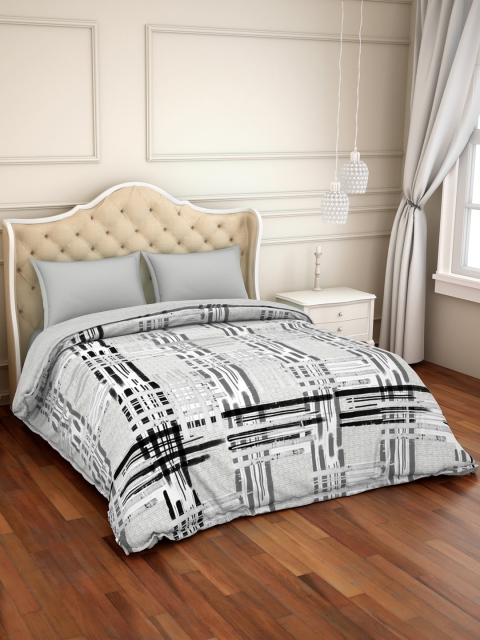 SPACES Black & Grey Abstract AC Room 150 GSM Cotton Anti-Microbial Sustainable Double Bed Comforter
SPACES Black & Grey Abstract AC Room 150 GSM Cotton Anti-Microbial Sustainable Double Bed Comforter
