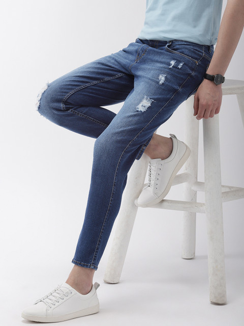Mast & Harbour Men Blue Carrot Fit Mid-Rise Mildly Distressed Stretchable Jeans
Mast & Harbour Men Blue Carrot Fit Mid-Rise Mildly Distressed Stretchable Jeans