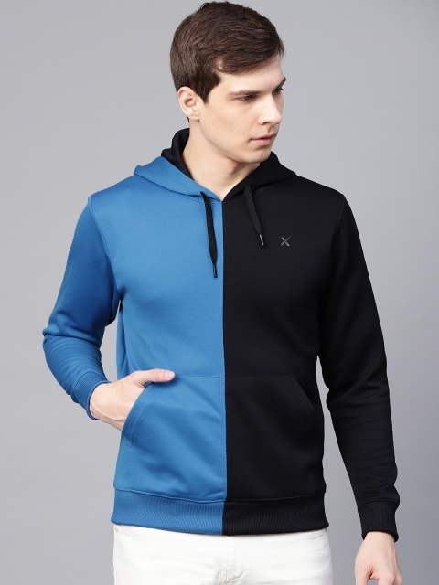 HRX by Hrithik Roshan Men Blue & Black Lifestyle Rapid Dry Hooded Colourblocked Sweatshirt
HRX by Hrithik Roshan Men Blue & Black Lifestyle Rapid Dry Hooded Colourblocked Sweatshirt