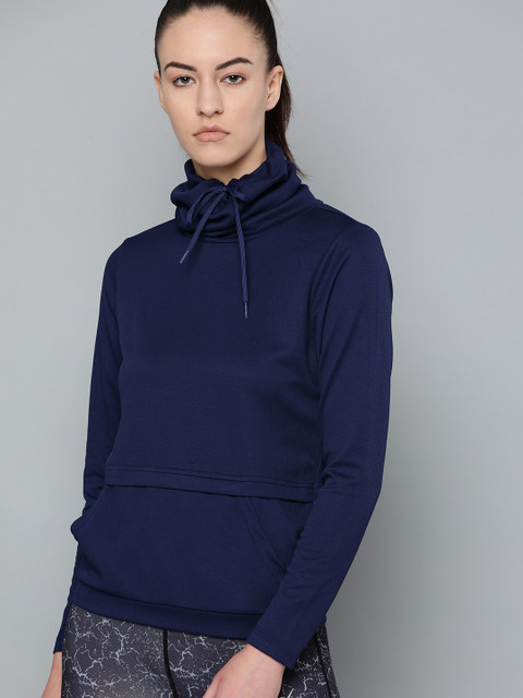 HRX by Hrithik Roshan Women Navy Training Rapid Dry Round Neck Self Design Sweatshirt, Navy blue
HRX by Hrithik Roshan Women Navy Training Rapid Dry Round Neck Self Design Sweatshirt, Navy blue