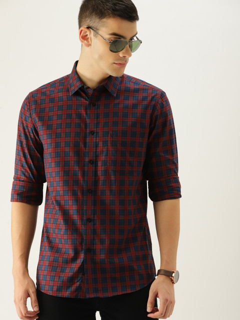 Allen Solly Men Rust & Navy Blue Checked Casual Shirt
Allen Solly Men Rust & Navy Blue Checked Casual Shirt