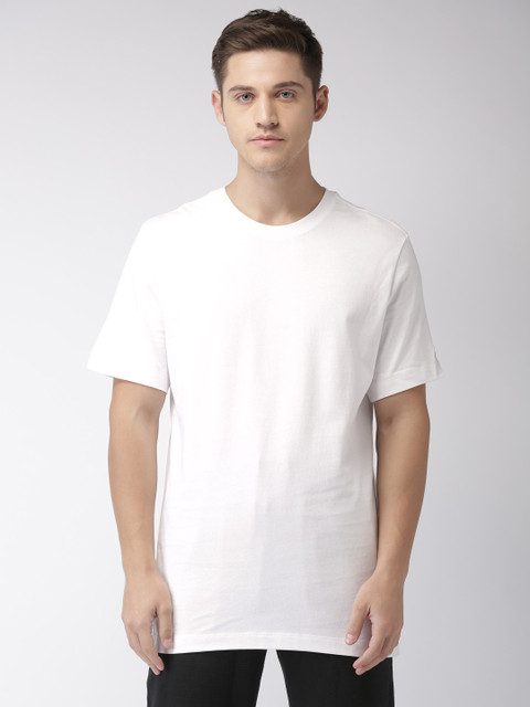 Nike Men White Solid Round Neck Pure Cotton T-shirt
Nike Men White Solid Round Neck Pure Cotton T-shirt