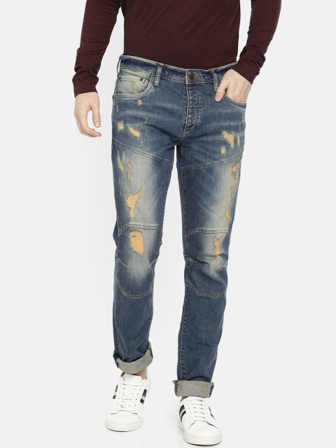 Jack & Jones Men Blue Tim Slim Straight Fit Mid-Rise Mildly Distressed Stretchable Jeans
Jack & Jones Men Blue Tim Slim Straight Fit Mid-Rise Mildly Distressed Stretchable Jeans