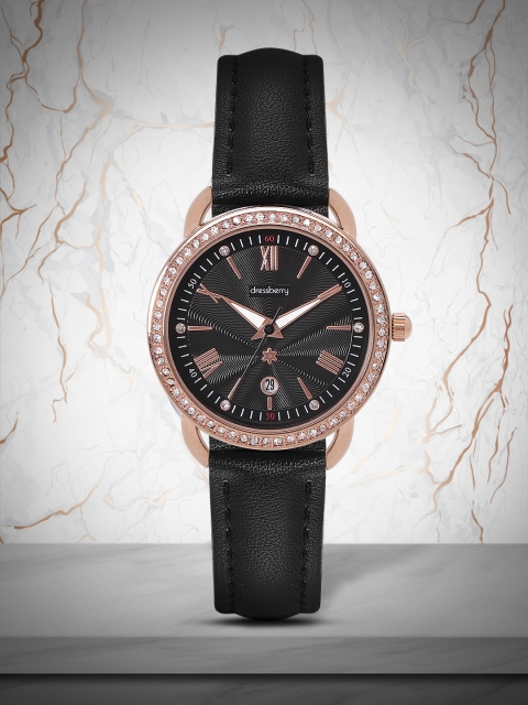 DressBerry Women Black Analogue Watch MFB-PN-WTH-6278L