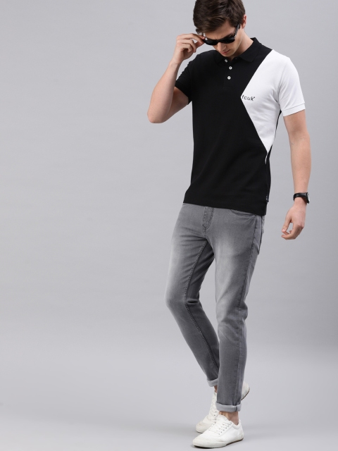 French Connection Men Black White Slim Fit Colourblocked Polo Collar Pure Cotton T-shirt
French Connection Men Black White Slim Fit Colourblocked Polo Collar Pure Cotton T-shirt