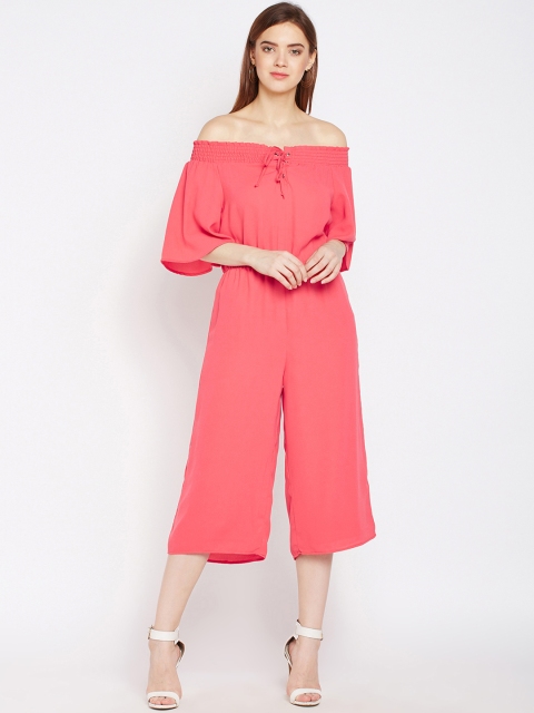 Oxolloxo Coral Solid Basic Jumpsuit