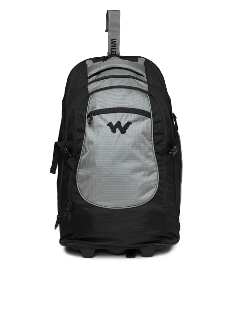 Wildcraft Unisex Grey & Black Voyager 2 Trolley Backpack