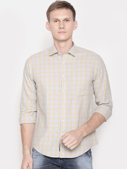 CAVALLO by Linen Club Men Cotton Linen Yellow & Grey Regular Fit Checked Casual Shirt
CAVALLO by Linen Club Men Cotton Linen Yellow & Grey Regular Fit Checked Casual Shirt