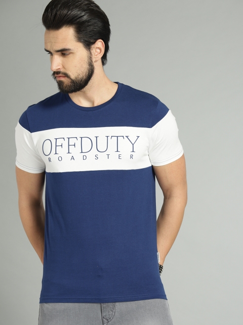 The Roadster Lifestyle Co Men Navy White Printed Round Neck Pure Cotton T-shirt, Navy blue
The Roadster Lifestyle Co Men Navy White Printed Round Neck Pure Cotton T-shirt, Navy blue