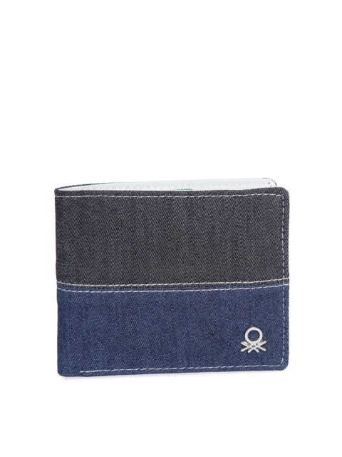 United Colors of Benetton Charcoal Grey & Navy Blue Colourblocked Denim Two Fold Wallet
United Colors of Benetton Charcoal Grey & Navy Blue Colourblocked Denim Two Fold Wallet
