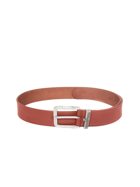 United Colors of Benetton Men Brown Solid Leather Belt