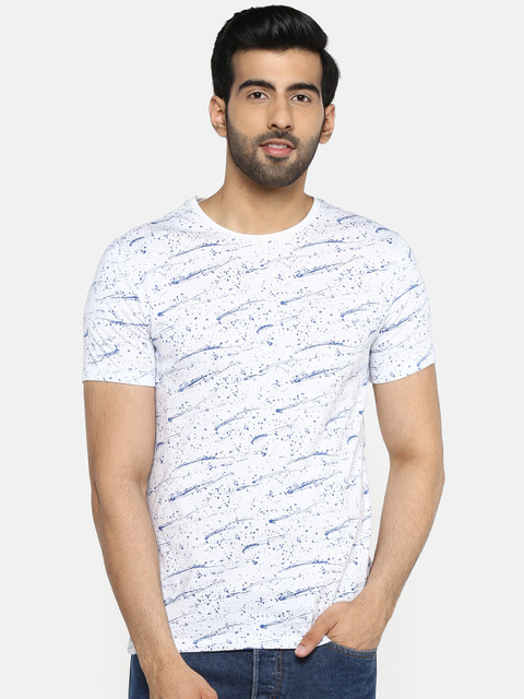 Blackberrys Men White & Blue Printed Round Neck T-shirt
Blackberrys Men White & Blue Printed Round Neck T-shirt