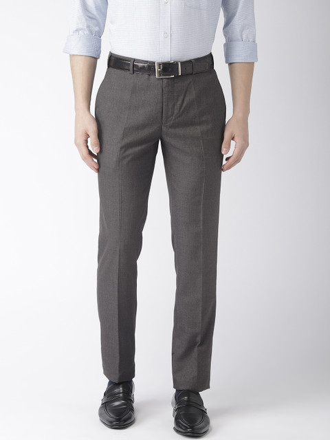Raymond Men Brown Slim Fit Solid Formal Trousers
Raymond Men Brown Slim Fit Solid Formal Trousers