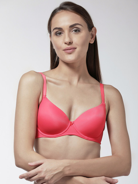 Marks & Spencer Coral Orange Solid Underwired Lightly Padded T-shirt Bra T330380
Marks & Spencer Coral Orange Solid Underwired Lightly Padded T-shirt Bra T330380