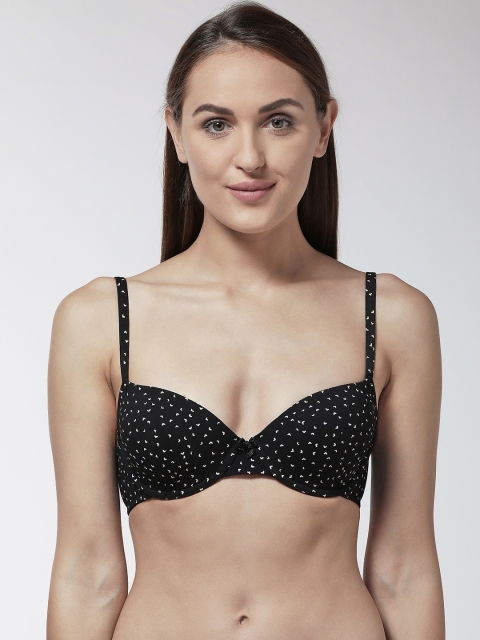 Marks & Spencer Black & Beige Printed Underwired Lightly Padded Balconette Bra T332236
Marks & Spencer Black & Beige Printed Underwired Lightly Padded Balconette Bra T332236