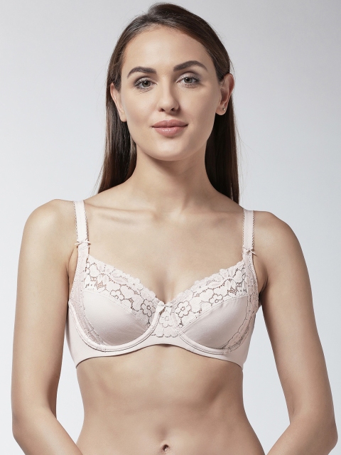 Marks & Spencer Beige Solid Underwired Lace Detail Lightly Padded Everyday Bra T332806
Marks & Spencer Beige Solid Underwired Lace Detail Lightly Padded Everyday Bra T332806