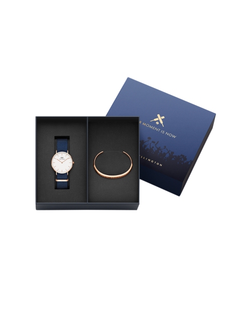 Daniel Wellington Women Classic Bayswater Watch & Classic Bracelet Gift Set DW00500419, White
Daniel Wellington Women Classic Bayswater Watch & Classic Bracelet Gift Set DW00500419, White