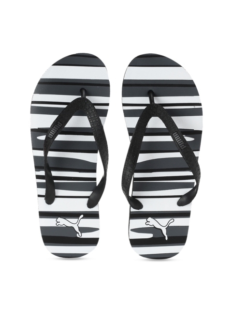 Puma Unisex Black Solid Thong Flip-Flops