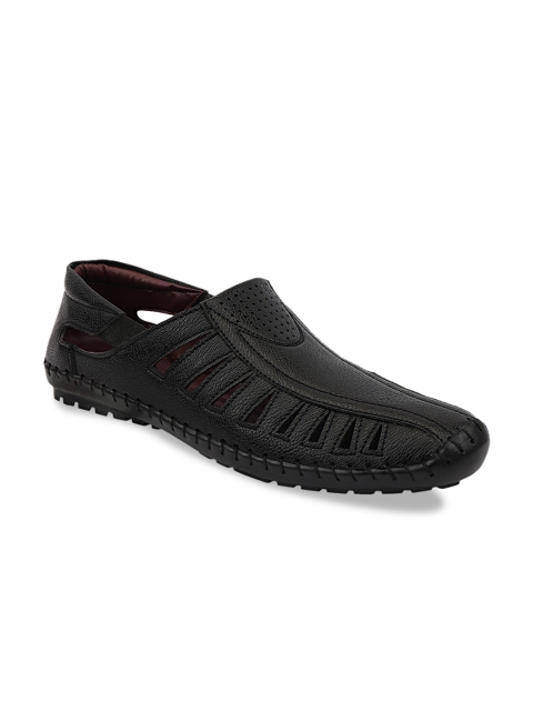 Histeria Men Black Fisherman Sandals