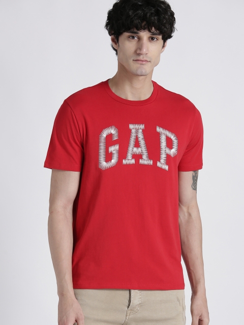 GAP Men's Logo Crewneck T-Shirt, Red