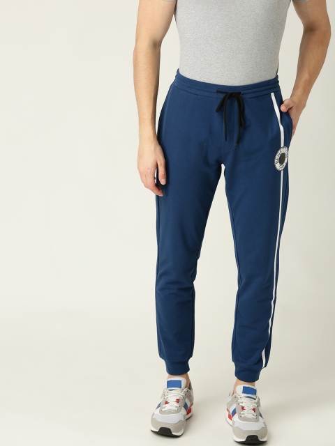 United Colors of Benetton Men Navy Blue Solid Joggers