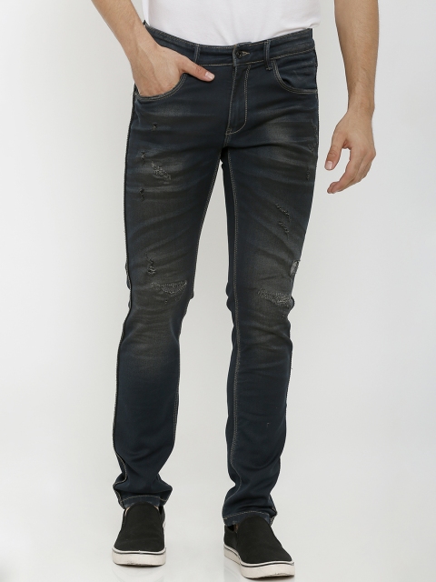 Rex Straut Jeans Men Blue & Charcoal Grey Tapered Fit Mid-Rise Mildly Distressed Jeans
Rex Straut Jeans Men Blue & Charcoal Grey Tapered Fit Mid-Rise Mildly Distressed Jeans
