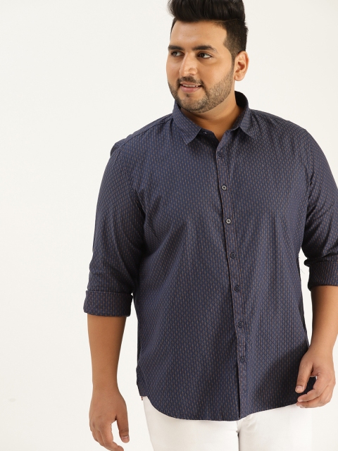 Sztori Plus Size Men Navy Blue Mustard Yellow Regular Fit Self-Checked Casual Shirt
Sztori Plus Size Men Navy Blue Mustard Yellow Regular Fit Self-Checked Casual Shirt