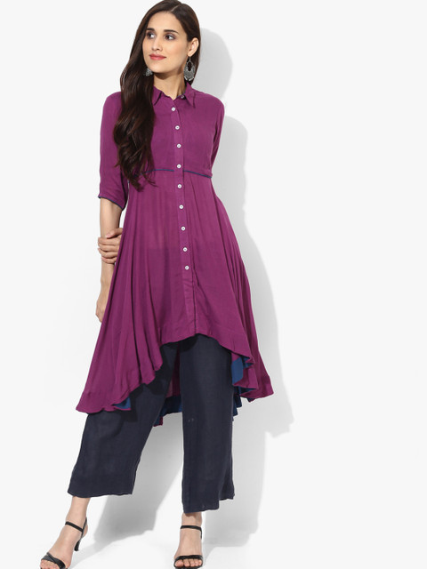 Sangria Women Purple Solid Top 
Sangria Women Purple Solid Top