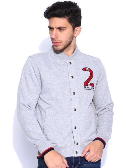 U.S. Polo Assn. Grey Melange Sweatshirt