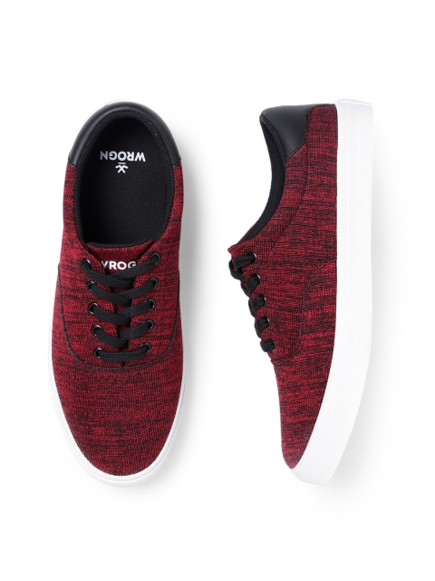 WROGN Men Maroon Sneakers
