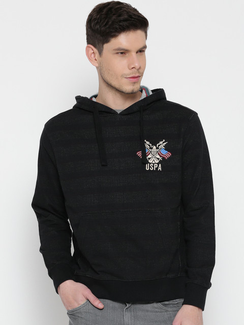 U.S. Polo Assn. Denim Co. Black Printed Hooded Sweatshirt 
U.S. Polo Assn. Denim Co. Black Printed Hooded Sweatshirt