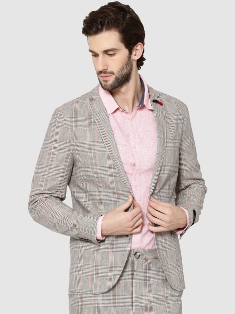 Jack & Jones Men Beige & Black Checked Regular Fit Single Breasted Smart Casual Blazer
Jack & Jones Men Beige & Black Checked Regular Fit Single Breasted Smart Casual Blazer