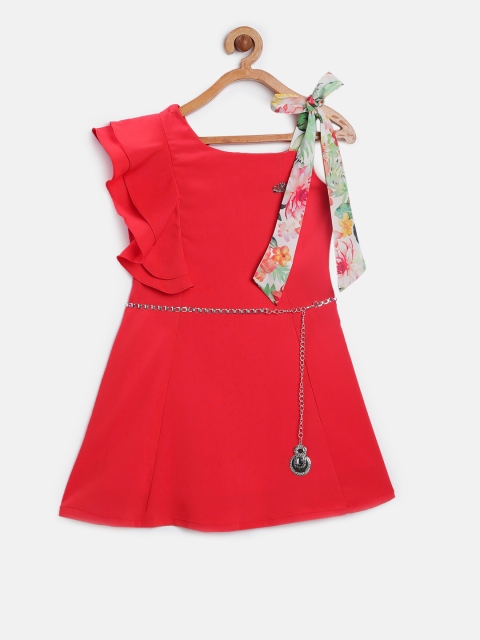 Peppermint Girls Red Fit and Flare Dress