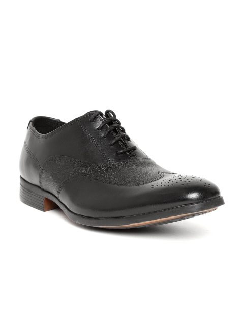 Clarks Men Black Formal Oxfords