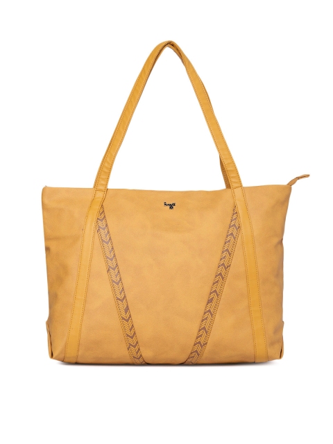 Baggit Yellow Solid Shoulder Bag